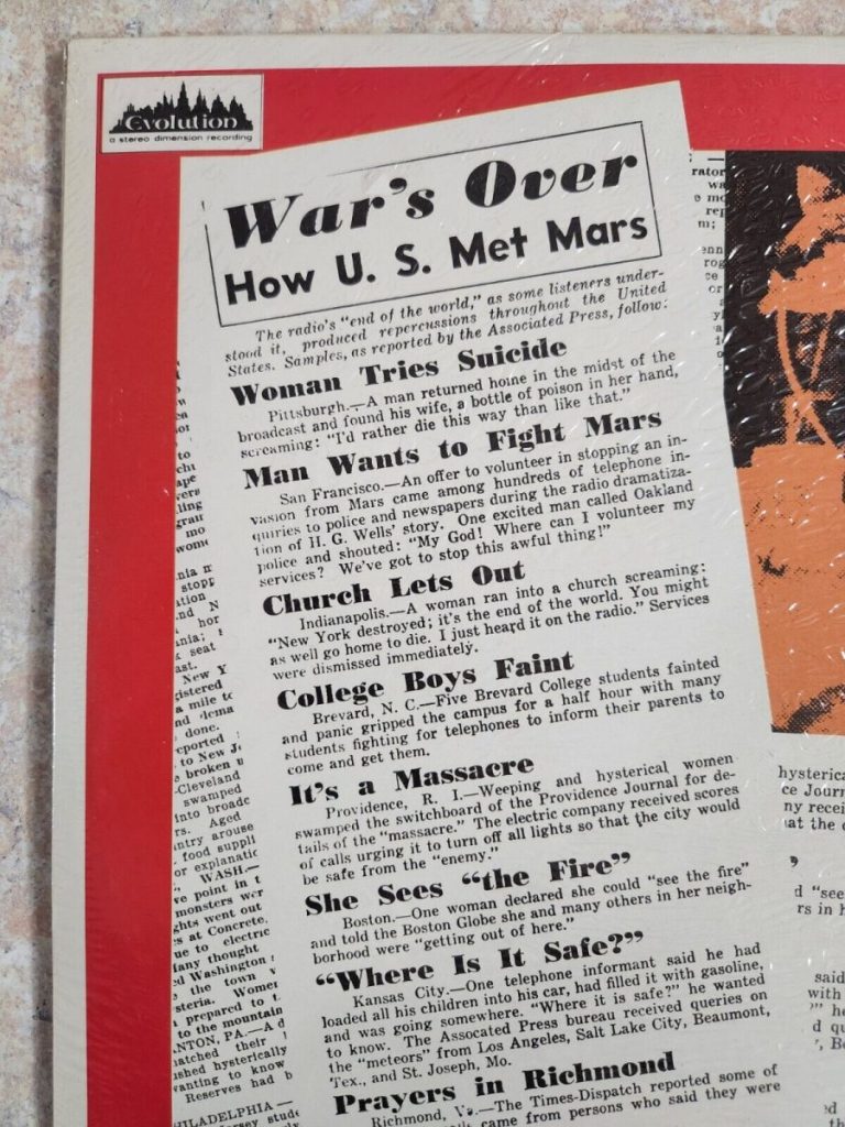 A vintage newspaper article titled 'War's Over: How U.S. Met Mars' featuring various headlines and text.